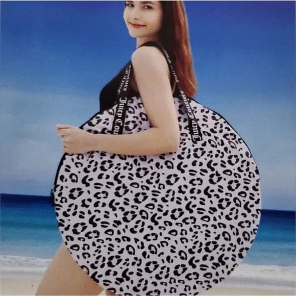 Juicy Couture Pink Leopard Print Sunshade Cabana & Pop Up Beach Tent UPF 50+ - Picture 5 of 7